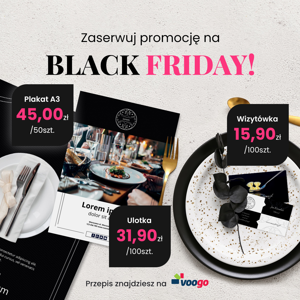 Zaserwuj promocję na Black Friday z Voogo