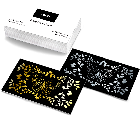 Wizytówki Premium 3D Motyl