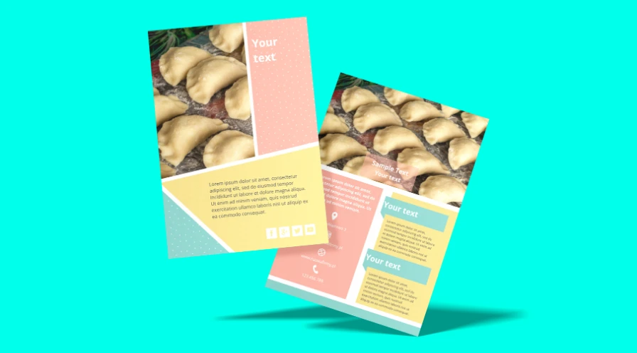 Pierogarnia – ulotka i menu dla Twoich klientów!