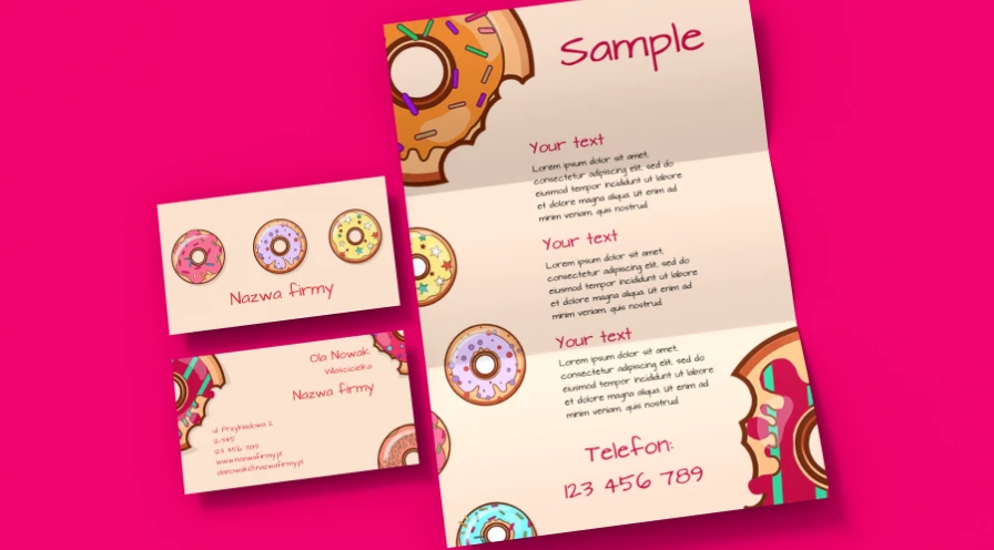 Projektowanie własnych wizytówek i ulotek - inspiracje