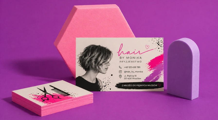 Wizytówki fryzjerskie – inspiracje, które przyciągają klientki