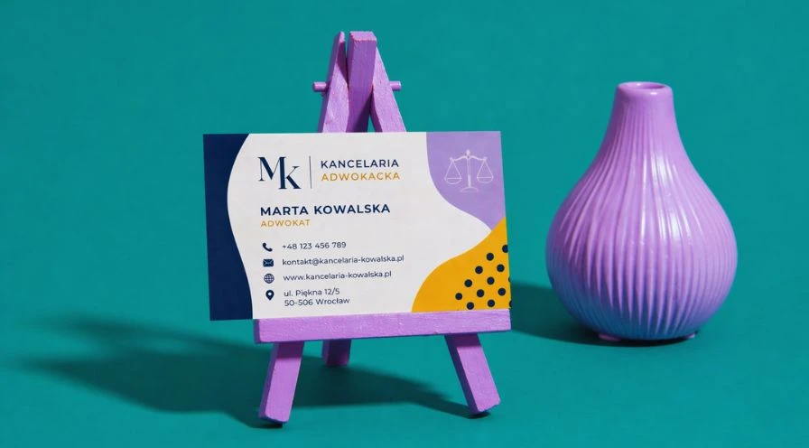 Wizytówki dla adwokata – eleganckie wzory dla kancelarii prawnych