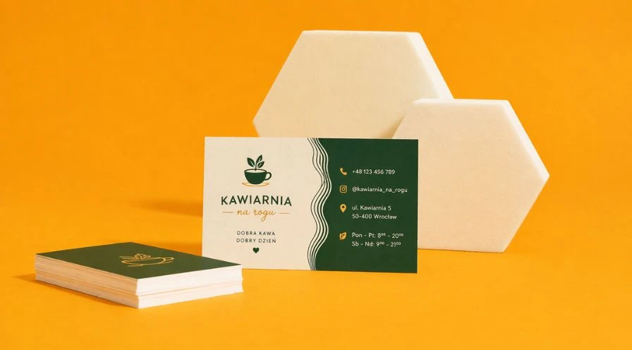 Wizytówki dla kawiarni – stylowe projekty dla lokali gastronomicznych