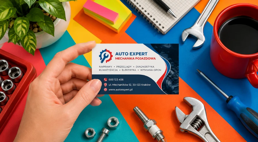 Wizytówka dla mechanika i warsztatu samochodowego – praktyczne porady i gotowe wzory